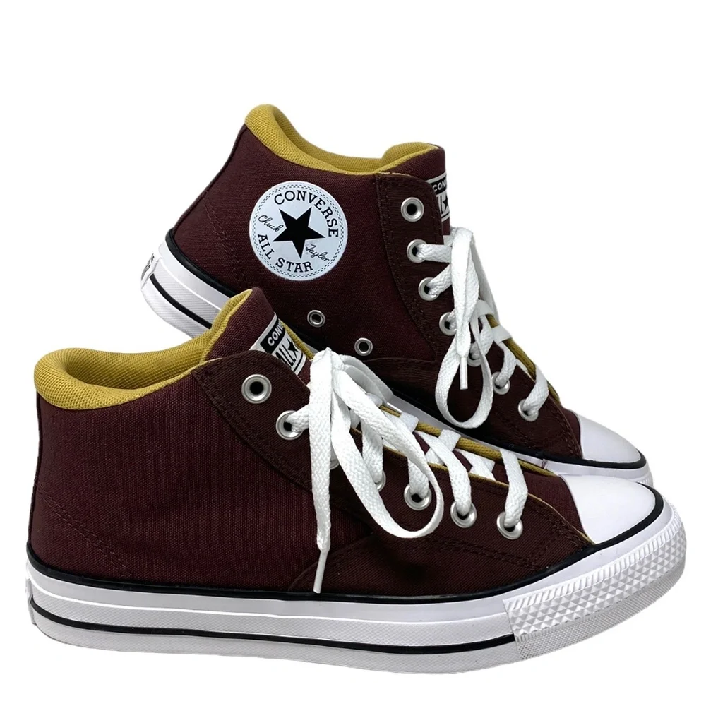 Converse Chuck Taylor Malden Street Mid Shoes Canvas Brown Skate Women's A04515F